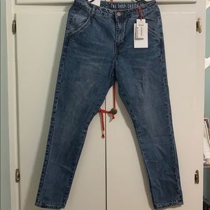 The Skinny Drop Crotch jeans.